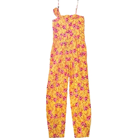 FARM Rio Yellow Banana Sunshine Bow Jumpsuit Size XS - Picture 6 of 12
